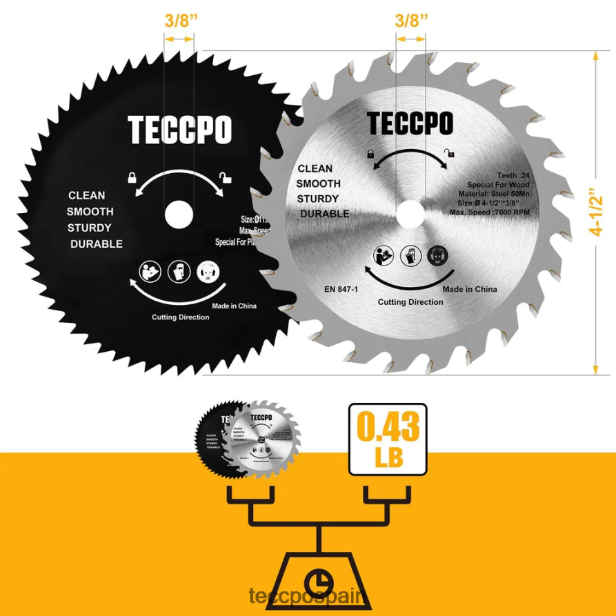 20642D32 TECCPO hoja de sierra circular accesorios