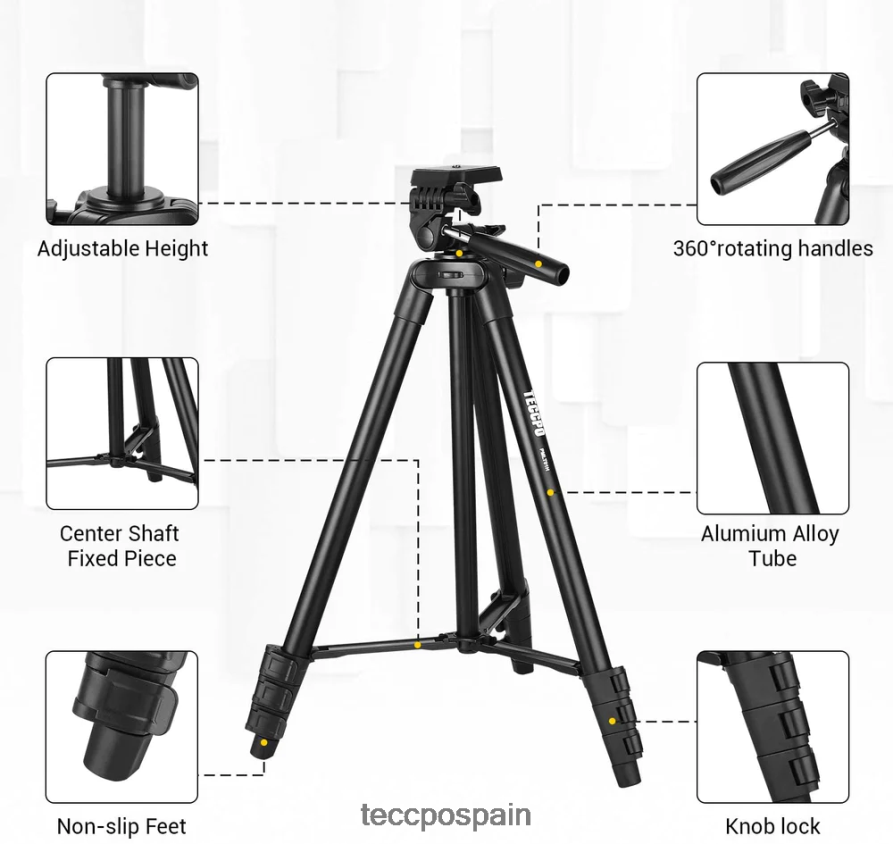 20642D39 TECCPO trípode portátil accesorios