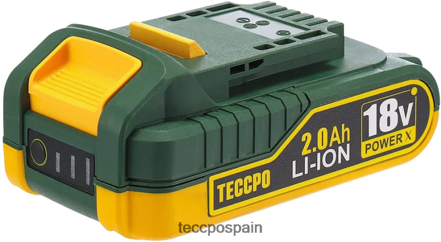 20642D66 TECCPO Batería recargable de iones de litio de 20/18v máx. 2.0ah para todas las herramientas eléctricas inalámbricas de 20/18v - zpk18hs2000 accesorios