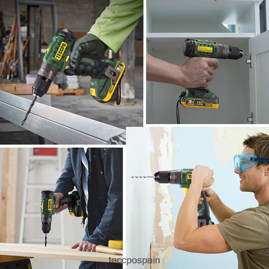 20642D66 TECCPO Batería recargable de iones de litio de 20/18v máx. 2.0ah para todas las herramientas eléctricas inalámbricas de 20/18v - zpk18hs2000 accesorios