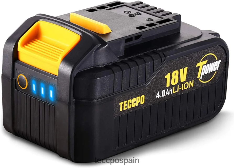 20642D67 TECCPO Batería de gran capacidad de iones de litio de 20/18v máx. 4,0 ah accesorios
