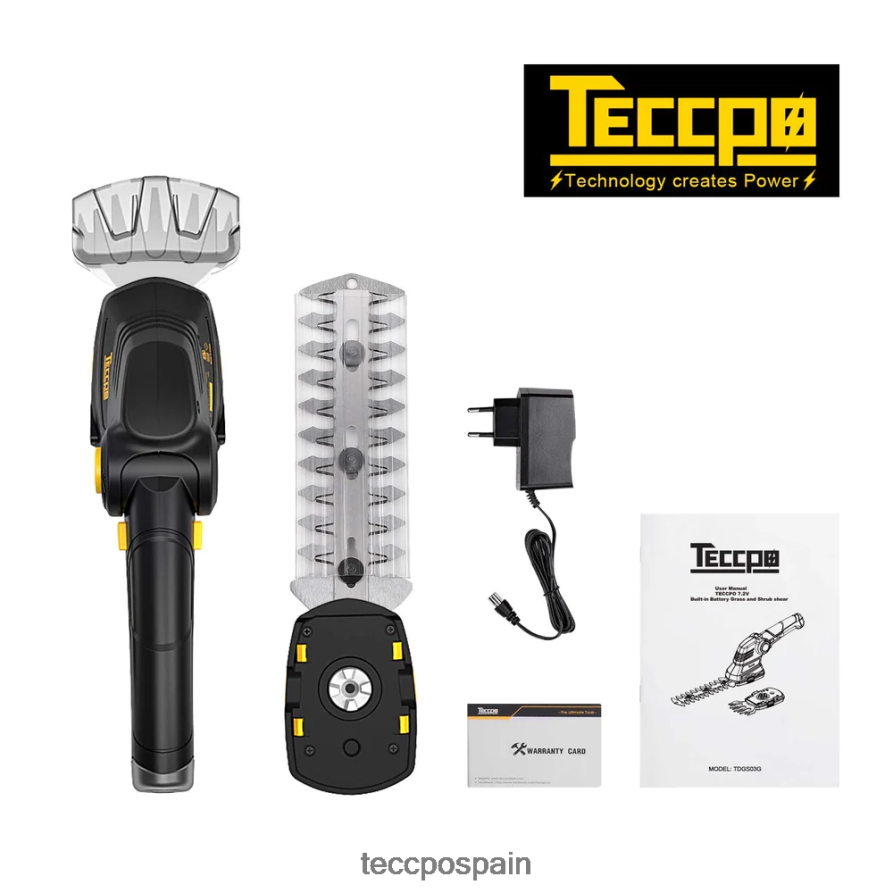 20642D57 TECCPO cizalla de césped inalámbrica cuidado del jardín
