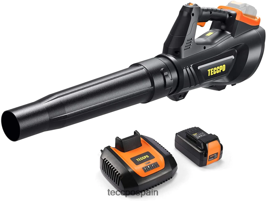 20642D58 TECCPO Soplador de hojas sin escobillas inalámbrico de 40v cuidado del jardín