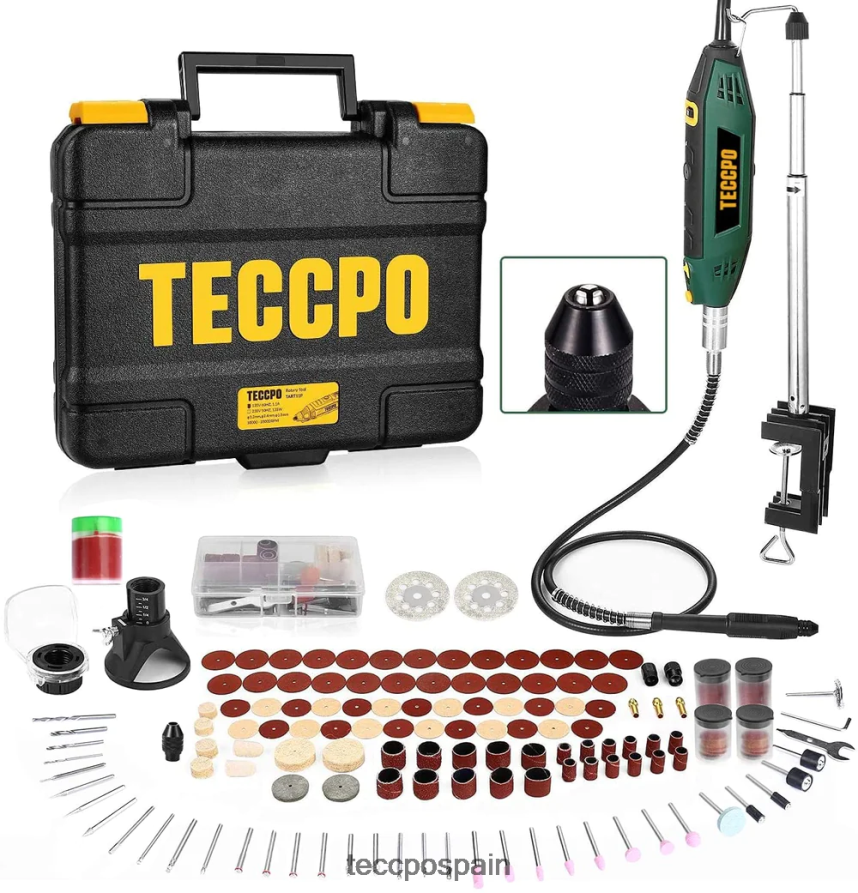 20642D41 TECCPO herramienta rotativa mejorada de 1,8 amperios herramientas rotativas